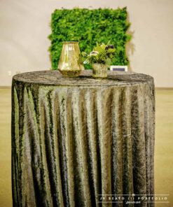 charcoal velvet linen cocktail table