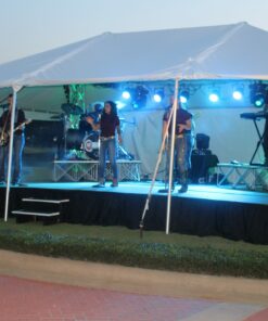 Tent with Stage and Musicians