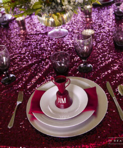 Aggie Maroon Sequin Tailgate Set Up