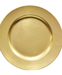 gold charger round