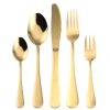 gold flatware