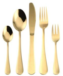 gold flatware