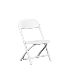 white folding kids chair