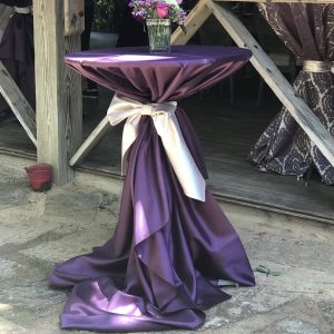 purple cocktail table