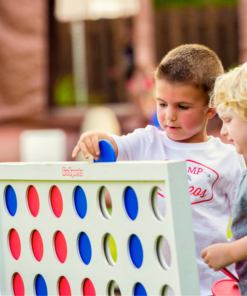 Kids Playing Connect Four