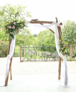 wooden arbor arch